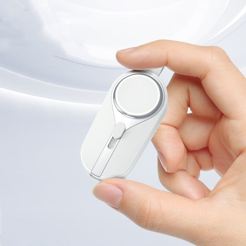 Mini Keychain Power Bank with Built In Cable