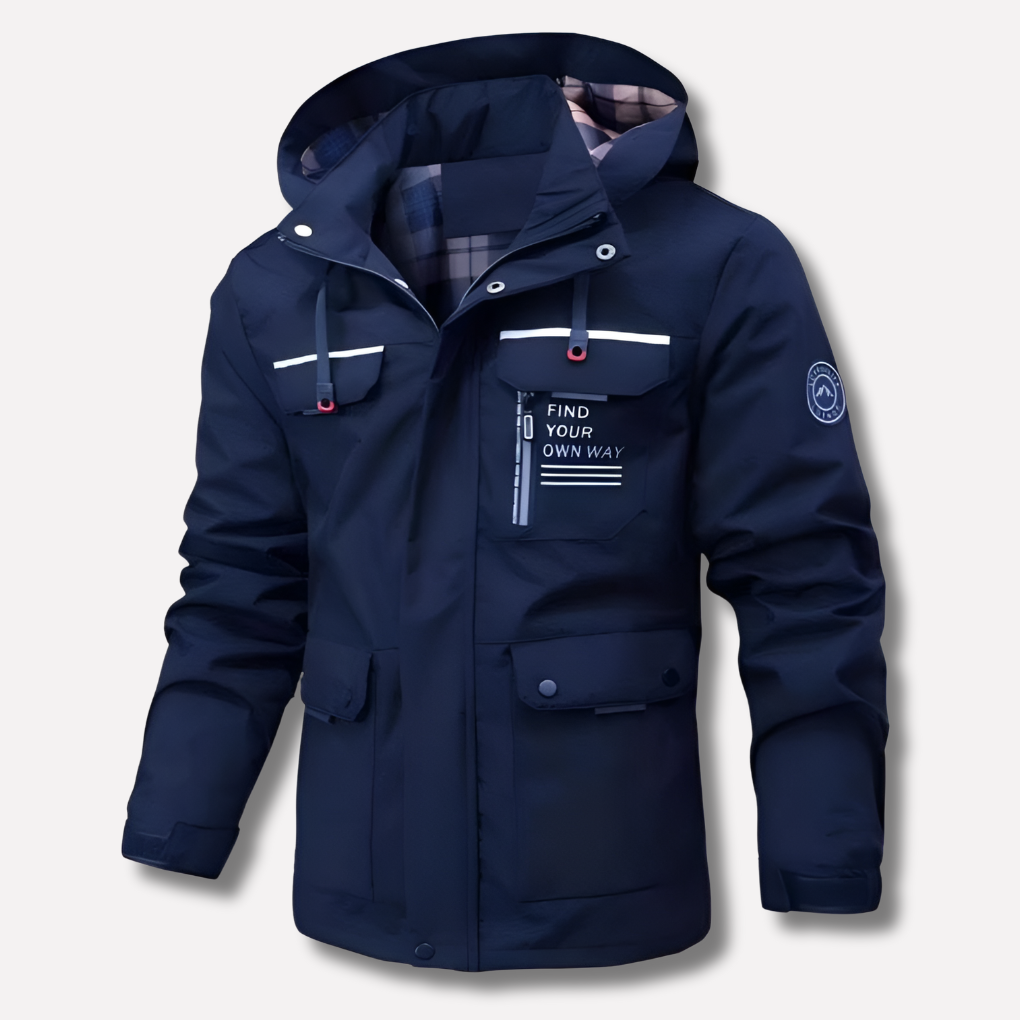 Mens Waterproof Winter Hooded Jacket