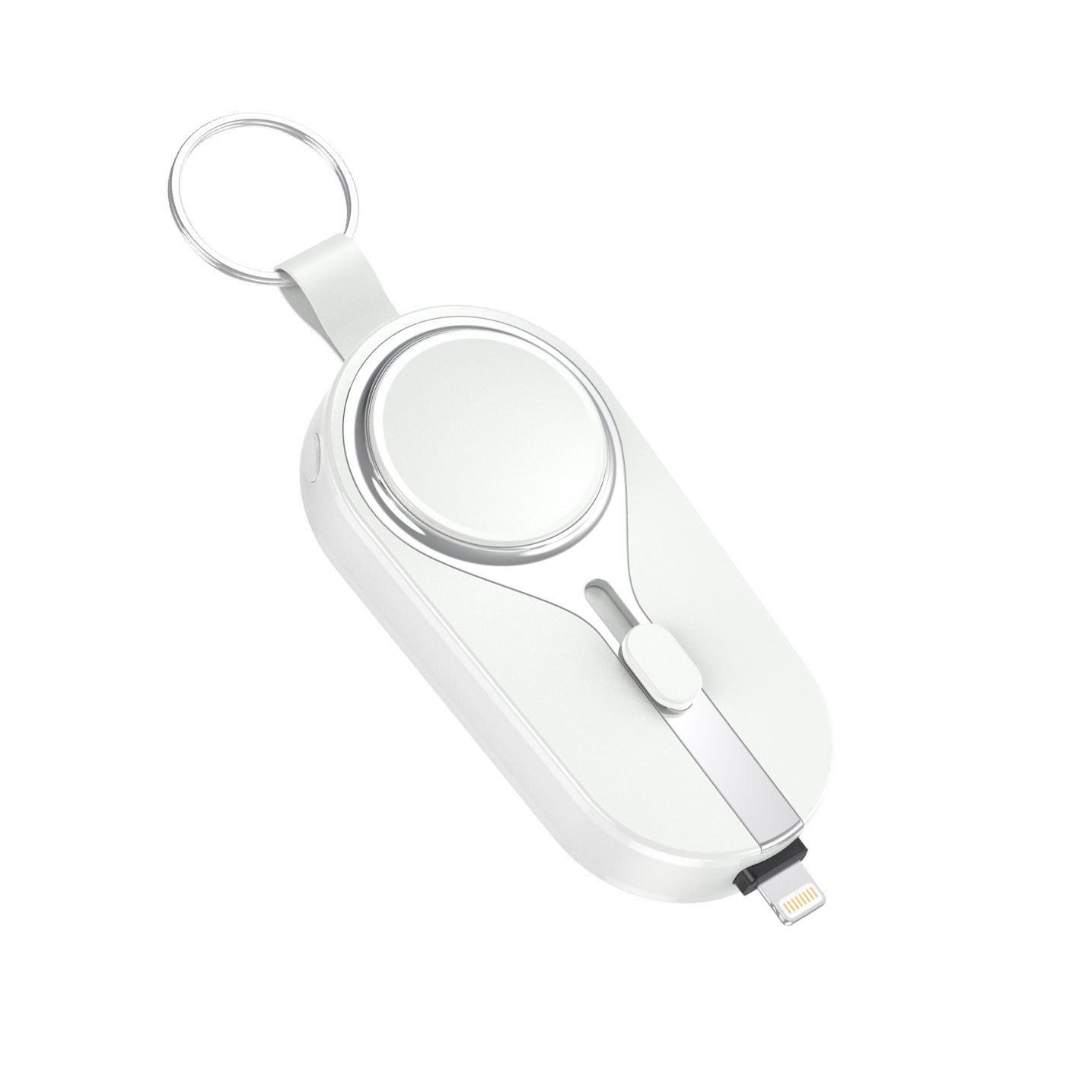 Mini Keychain Power Bank with Built In Cable