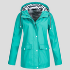 Womens Waterproof Hooded Rain Jacket