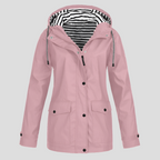 Womens Waterproof Hooded Rain Jacket
