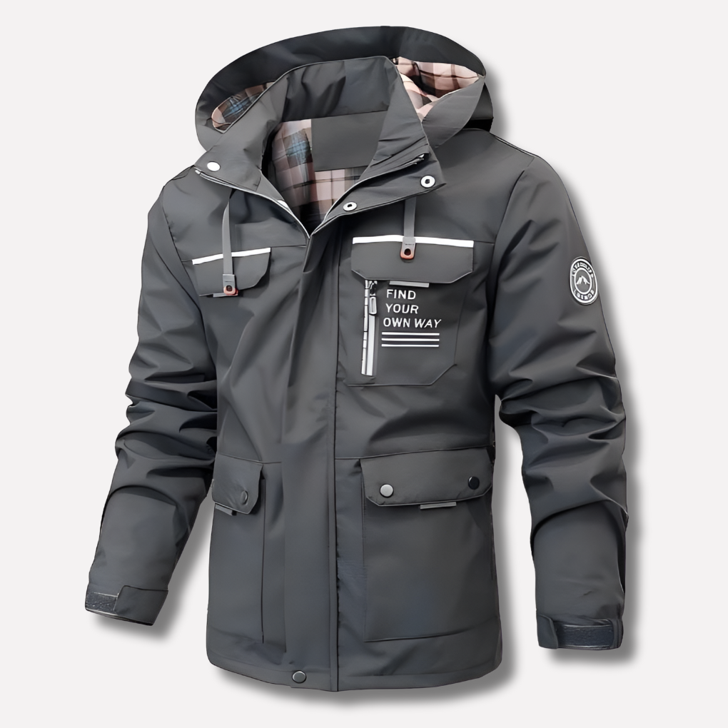 Mens Waterproof Winter Hooded Jacket
