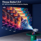 Portable HD Video Projector with USB Phone Connection
