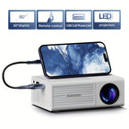 Portable HD Video Projector with USB Phone Connection