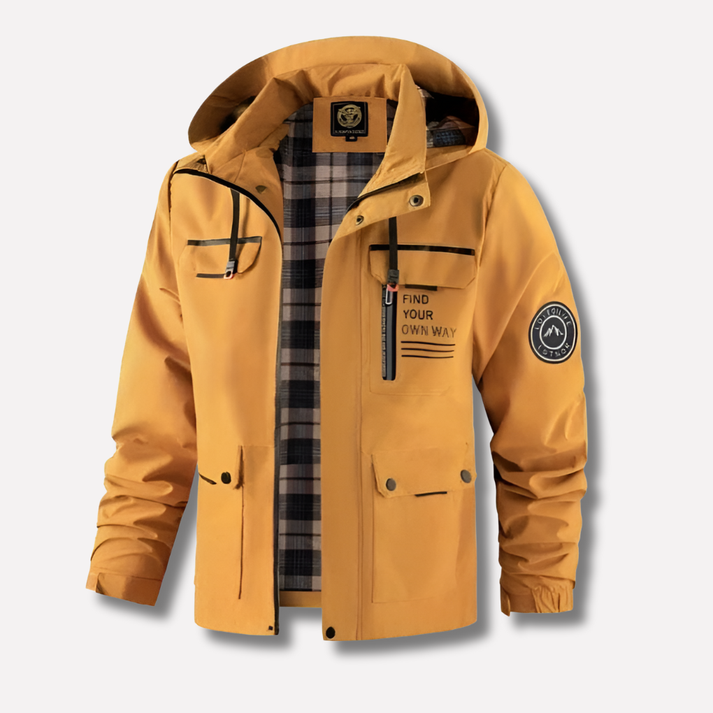 Mens Waterproof Winter Hooded Jacket