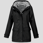 Womens Waterproof Hooded Rain Jacket