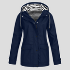 Womens Waterproof Hooded Rain Jacket