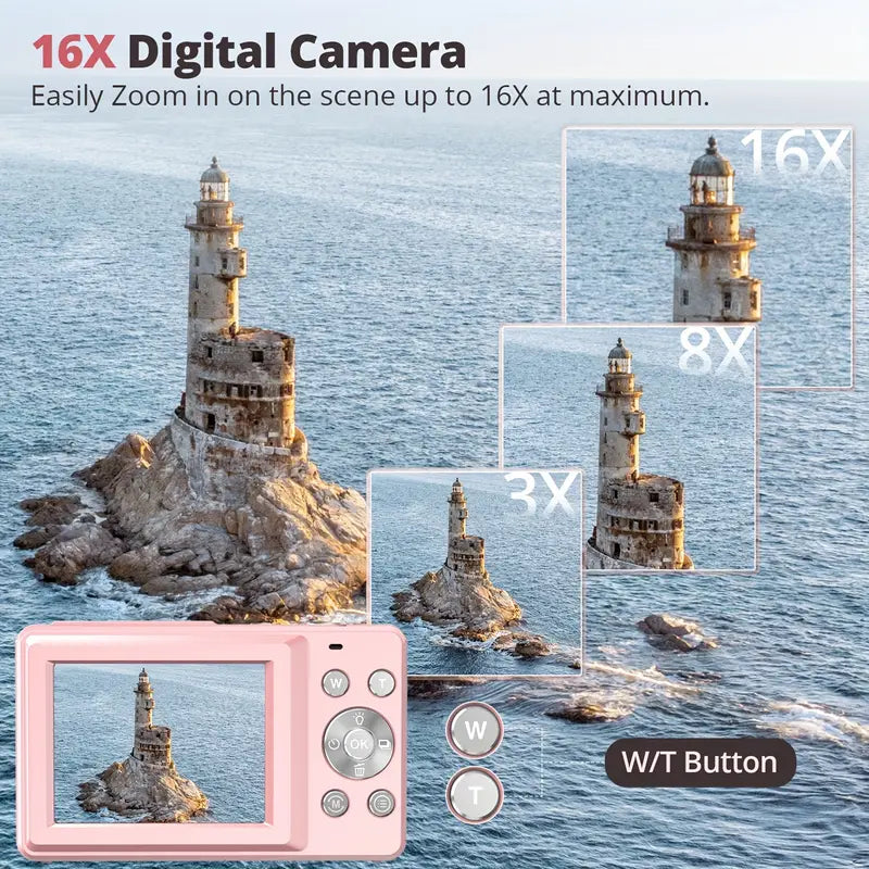 Compact Digital Camera with 44MP Zoom