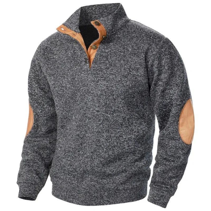 Mens V Neck Sweatshirt with Long Sleeve