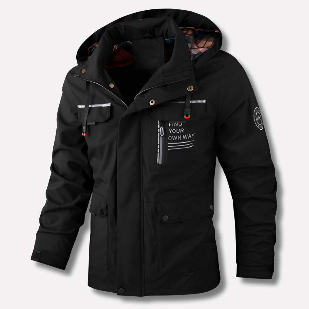 Mens Waterproof Winter Hooded Jacket