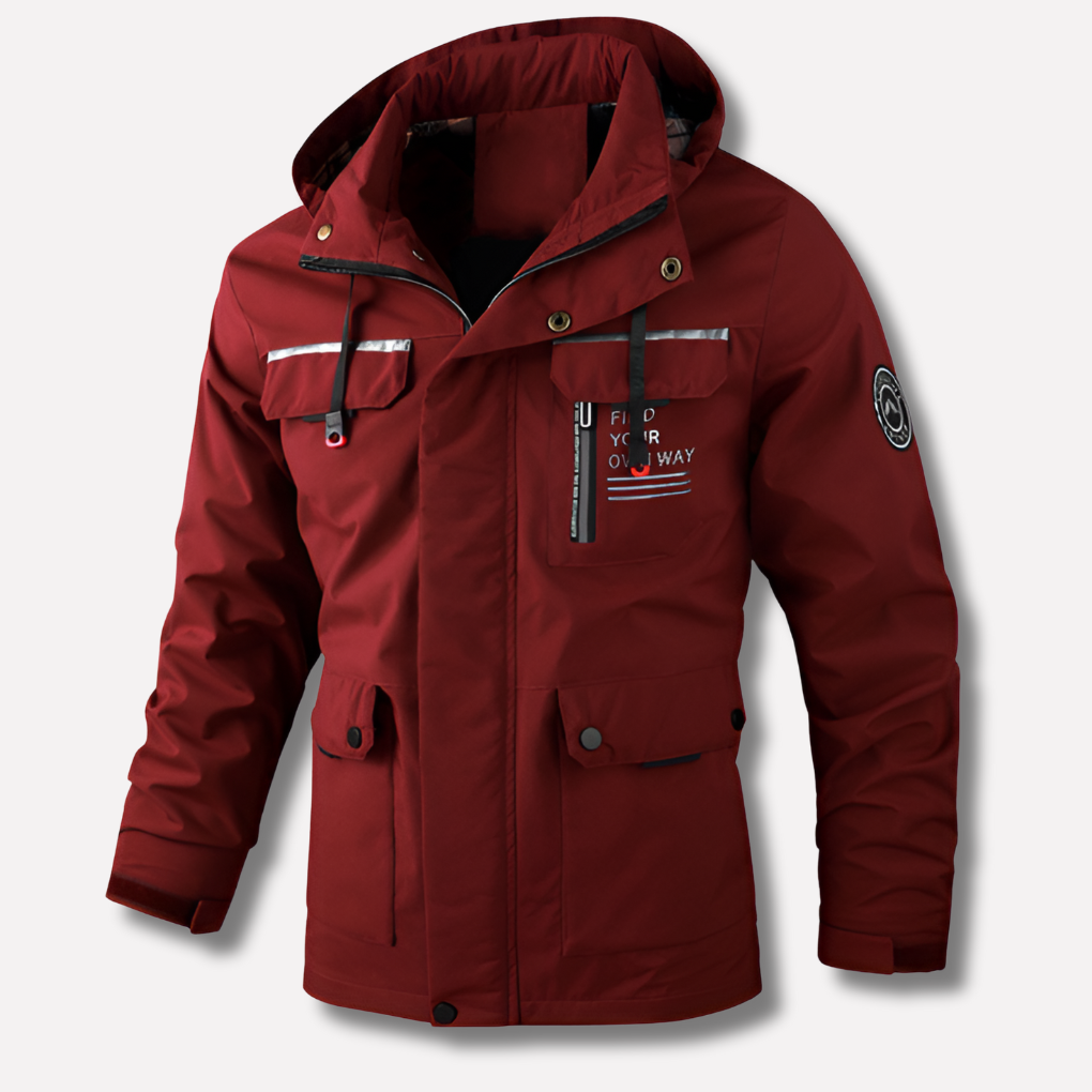 Mens Waterproof Winter Hooded Jacket