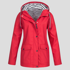 Womens Waterproof Hooded Rain Jacket