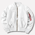 Mens Classic Bomber Jacket with Zip Up