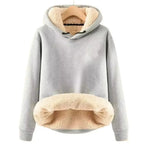 Womens Fleece Lined Warm Hoodie