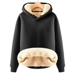Womens Fleece Lined Warm Hoodie