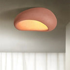 Flush Mount Ceiling Light with Modern Stone Design