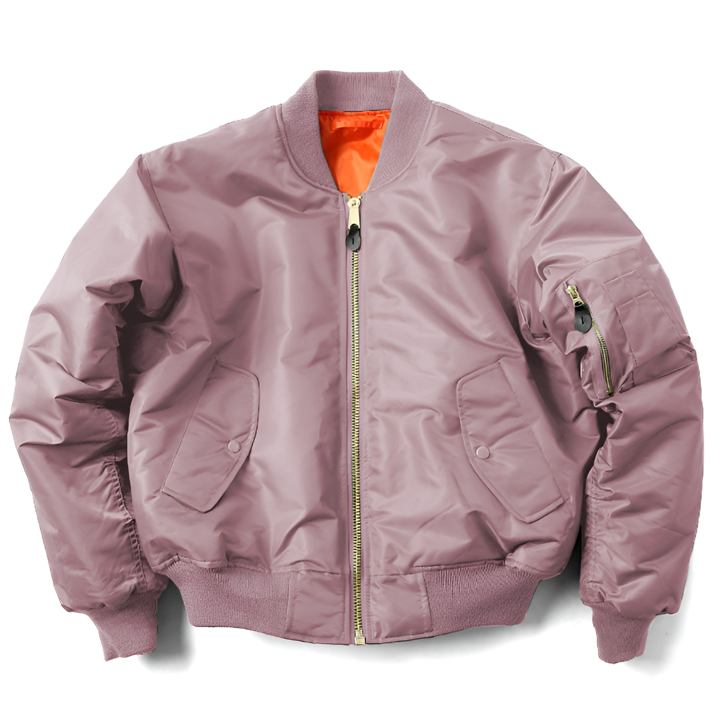 Mens Classic Bomber Jacket with Zip Up