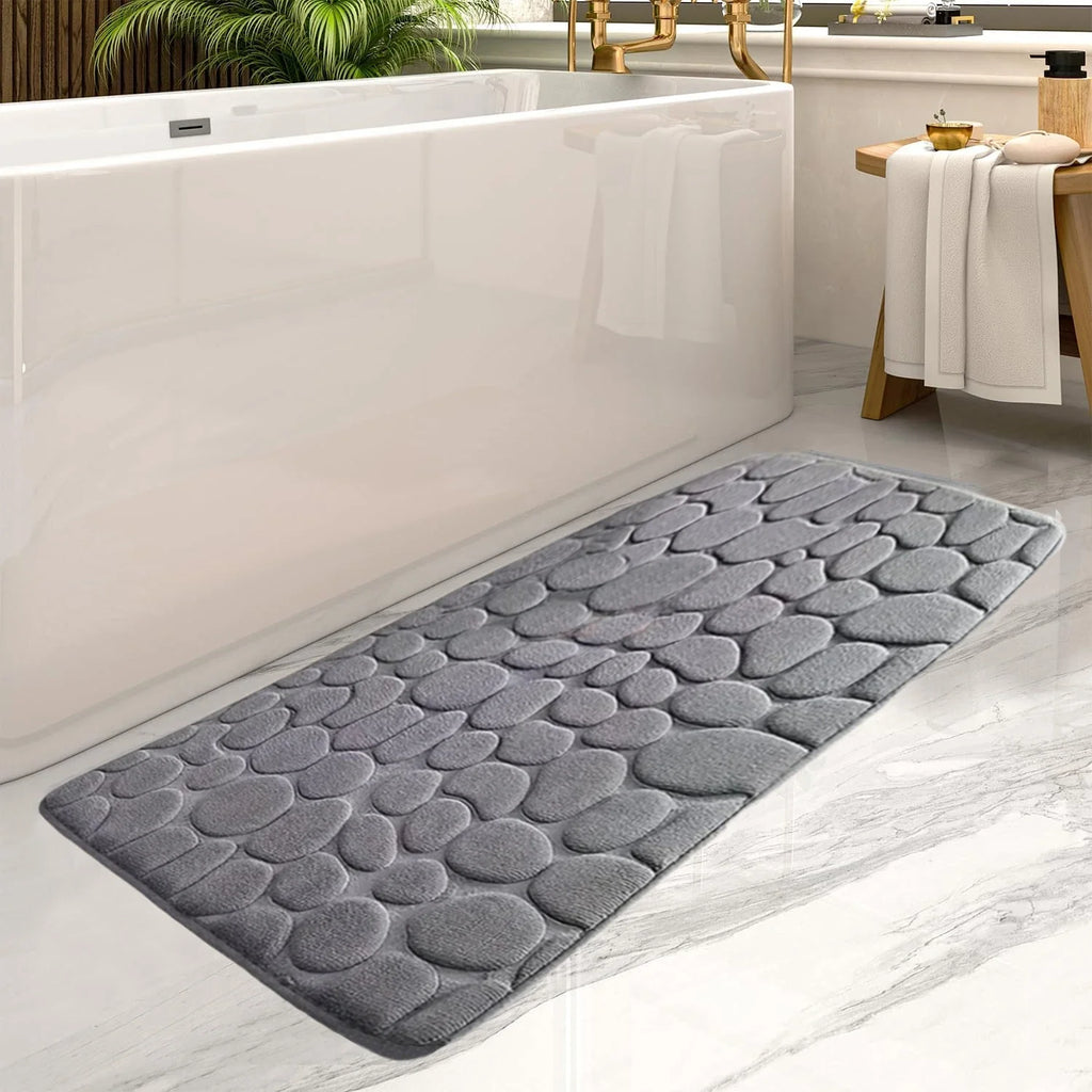 Large Pebble Bath Mat for Bathroom