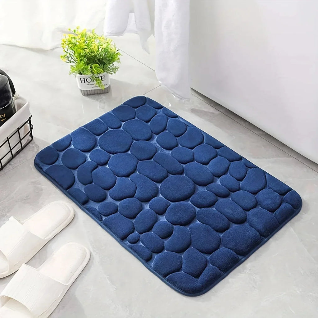 Pebble Textured Bath Mat for Bathroom Use