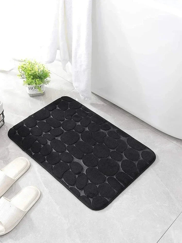Pebble Textured Bath Mat for Bathroom Use