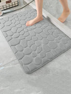 Pebble Textured Bath Mat for Bathroom Use
