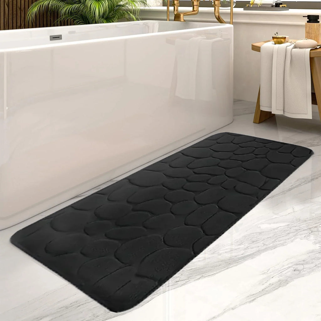 Large Pebble Bath Mat for Bathroom