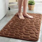 Pebble Textured Bath Mat for Bathroom Use