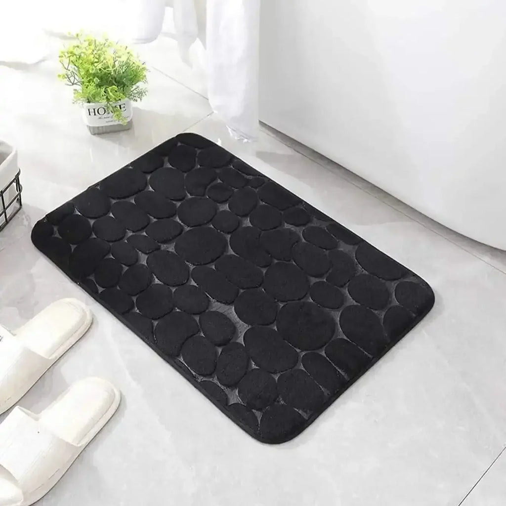 Pebble Textured Bath Mat for Bathroom Use