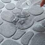 Large Pebble Bath Mat for Bathroom
