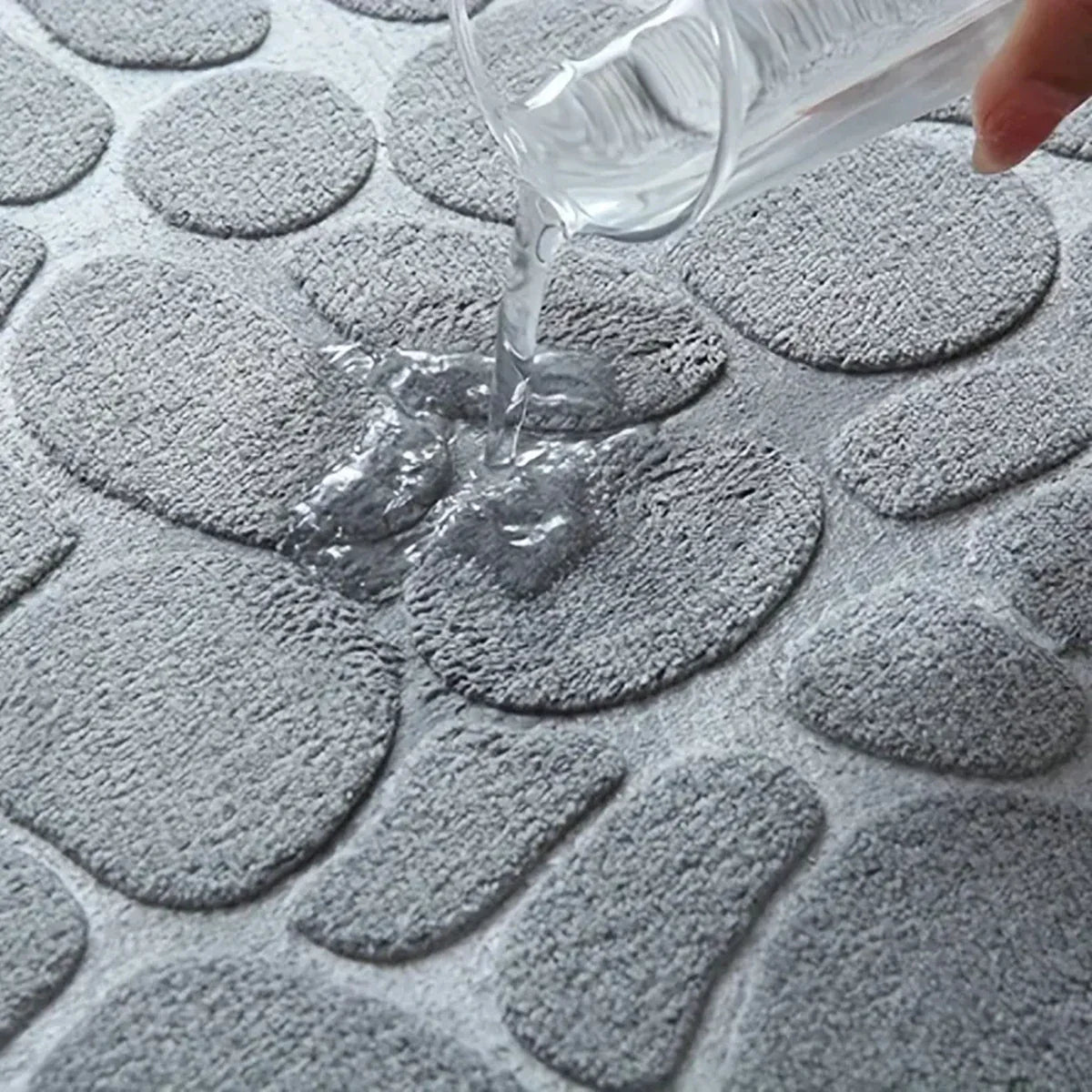 Large Pebble Bath Mat for Bathroom