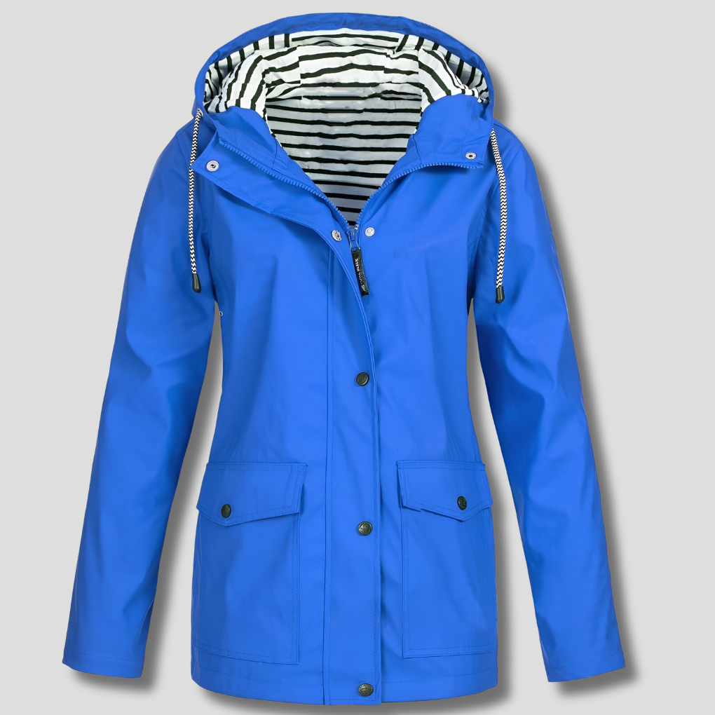 Womens Waterproof Hooded Rain Jacket