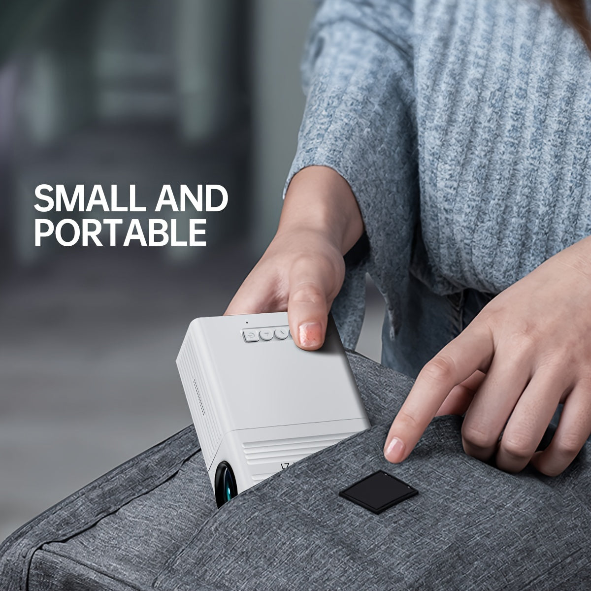 Portable HD Video Projector with USB Phone Connection