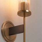 Modern Indoor Wall Lamp with Ribbed Glass