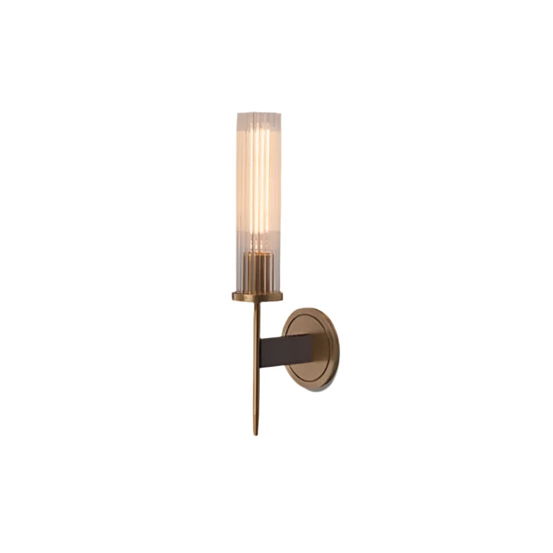 Modern Indoor Wall Lamp with Ribbed Glass
