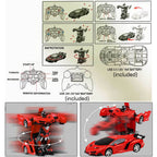 2-in-1 Gesture Control Transforming RC Robot Car for Kids