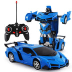 2-in-1 Gesture Control Transforming RC Robot Car for Kids