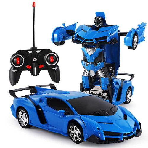 2-in-1 Gesture Control Transforming RC Robot Car for Kids