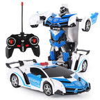 2-in-1 Gesture Control Transforming RC Robot Car for Kids