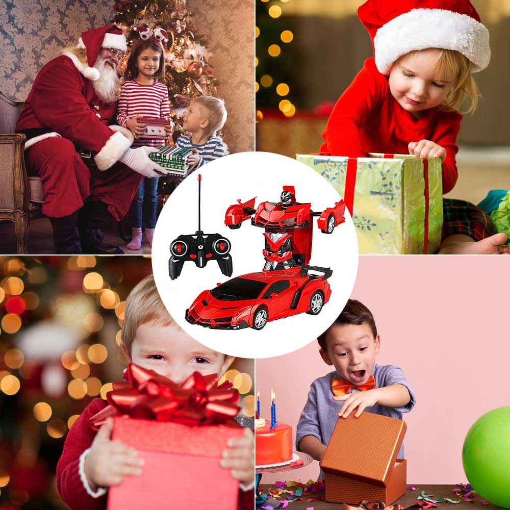 2-in-1 Gesture Control Transforming RC Robot Car for Kids