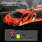 2-in-1 Gesture Control Transforming RC Robot Car for Kids