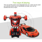 2-in-1 Gesture Control Transforming RC Robot Car for Kids