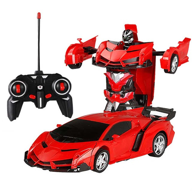 2-in-1 Gesture Control Transforming RC Robot Car for Kids