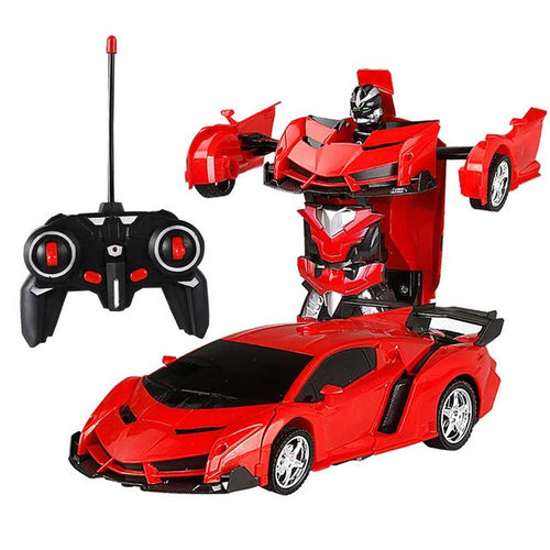 2-in-1 Gesture Control Transforming RC Robot Car for Kids