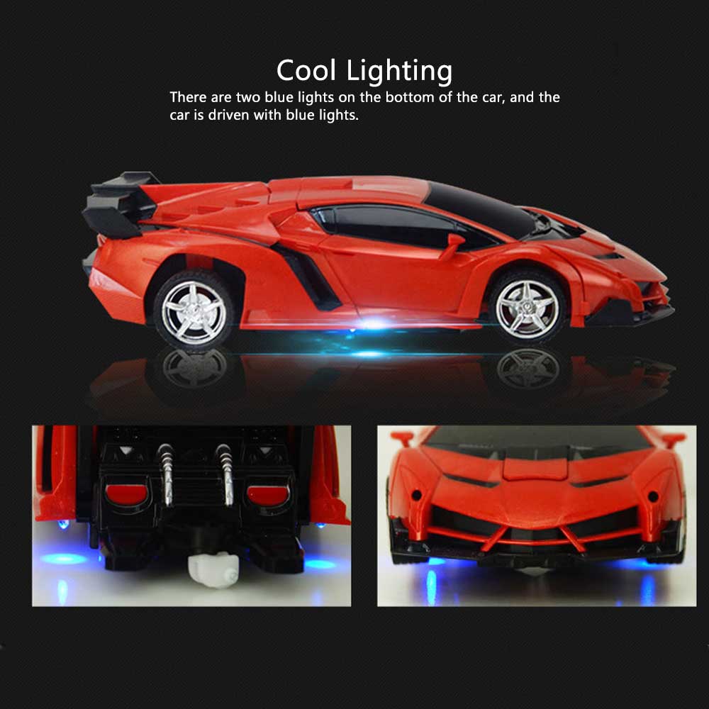 2-in-1 Gesture Control Transforming RC Robot Car for Kids