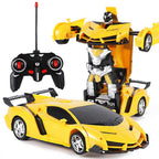2-in-1 Gesture Control Transforming RC Robot Car for Kids