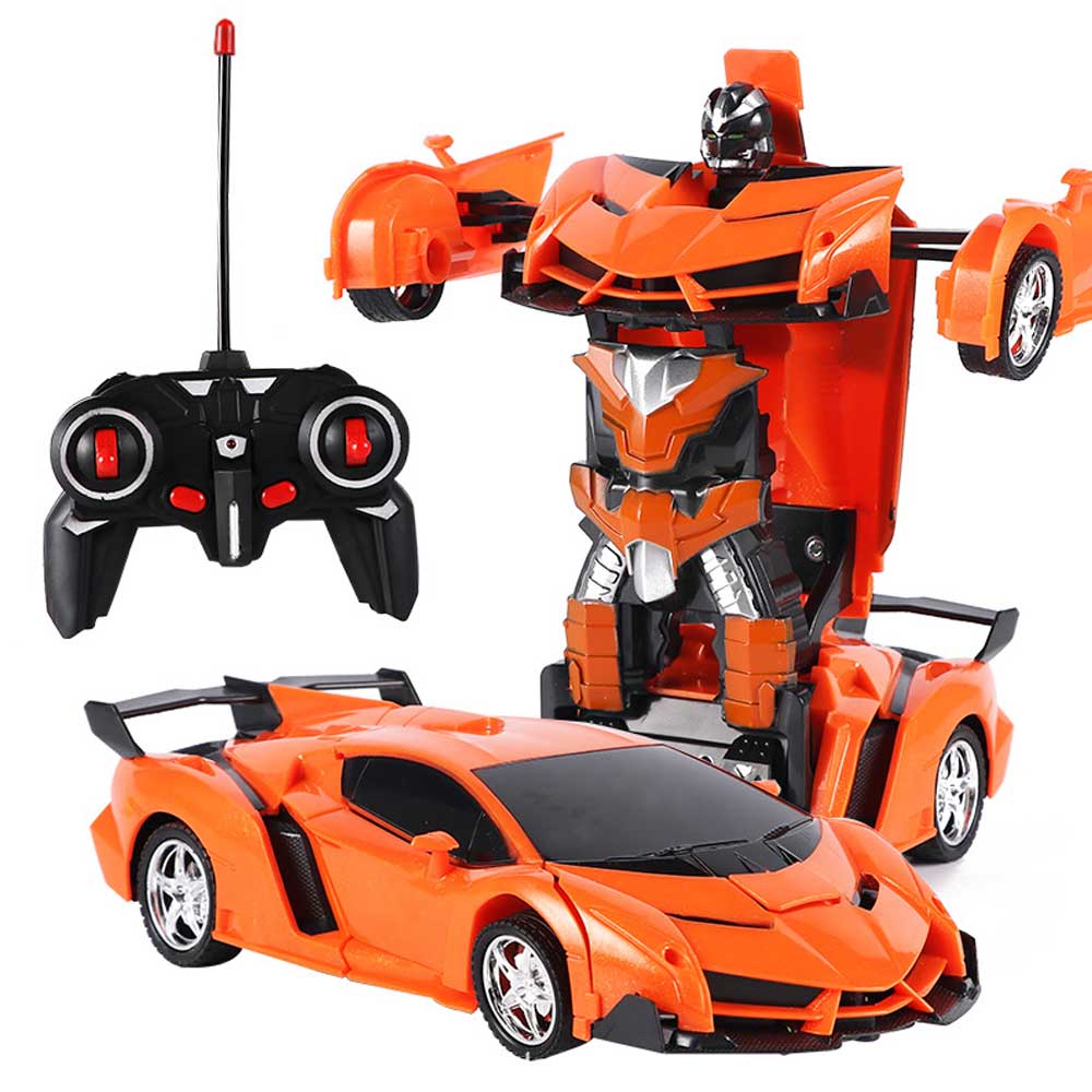 2-in-1 Gesture Control Transforming RC Robot Car for Kids