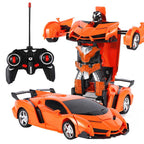 2-in-1 Gesture Control Transforming RC Robot Car for Kids